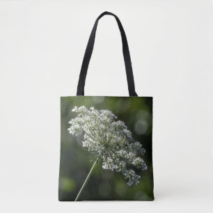 Bolsa Tote Sacola branca do Wildflower do laço da rainha Ann