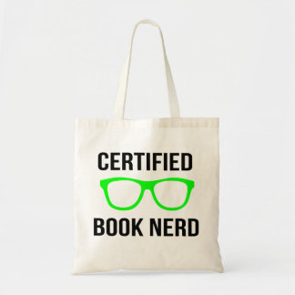 Bolsa Tote Sacola certificada do nerd do livro