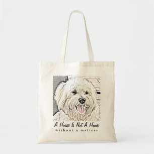 Bolsa Tote Sacola Collectible do filhote de cachorro maltês