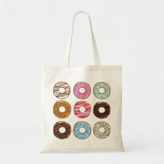 Bolsa Tote Sacola colorida saboroso dos doces das rosquinhas
