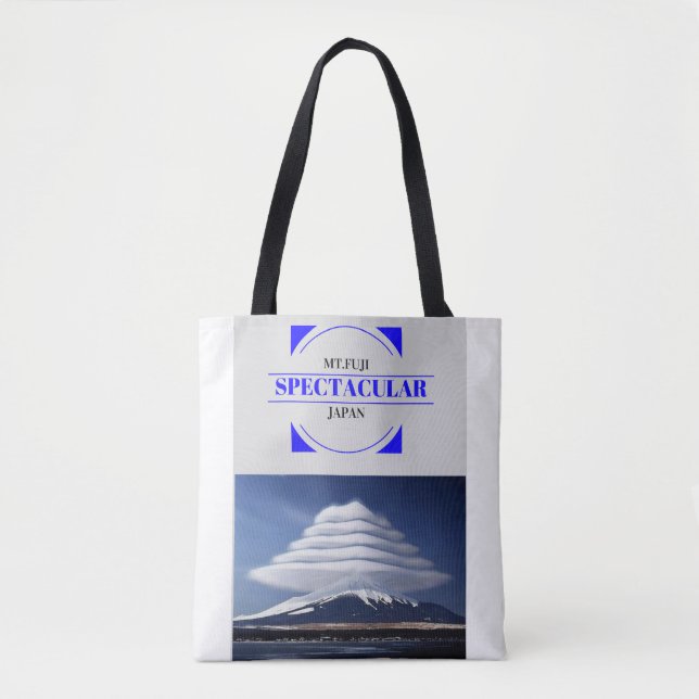 Bolsa Tote Sacola com design Lenticular das nuvens (Frente)