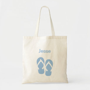 Bolsa Tote Sacola conhecida feita sob encomenda azul do verã