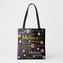 Bolsa Tote Sacola conhecida feita sob encomenda de Melissa da