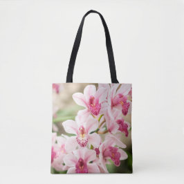 Bolsa Tote Sacola cor-de-rosa da orquídea reusável