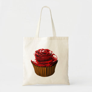Bolsa Tote Sacola cor-de-rosa do cupcake