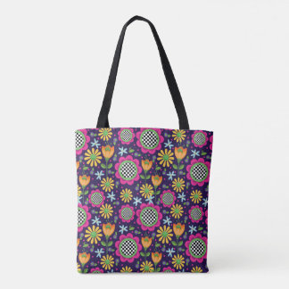 Bolsa Tote Sacola corajosa das flores