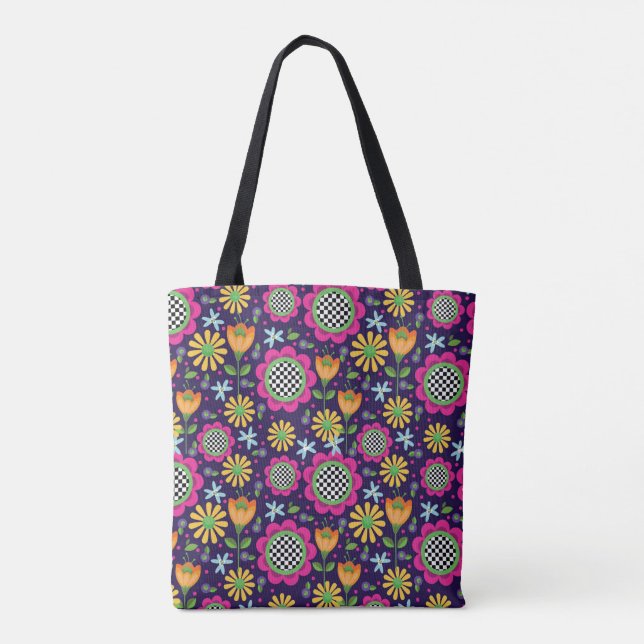 Bolsa Tote Sacola corajosa das flores (Verso)