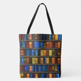 Bolsa Tote Sacola criativa do design dos livros da biblioteca