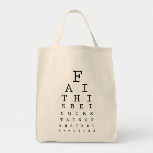 Bolsa Tote Sacola cristã: Visão da fé