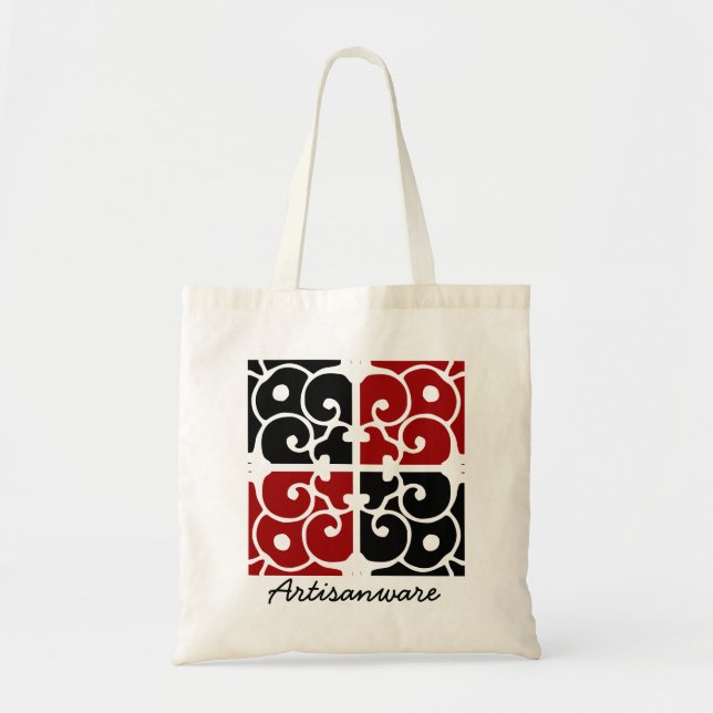 Bolsa Tote Sacola customizável do design de Artisanware (Frente)