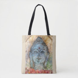 Bolsa Tote Sacola da arte da aguarela de Buddha do zen