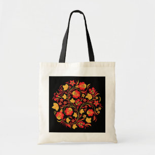 Bolsa Tote Sacola da arte popular do russo de Khokhloma