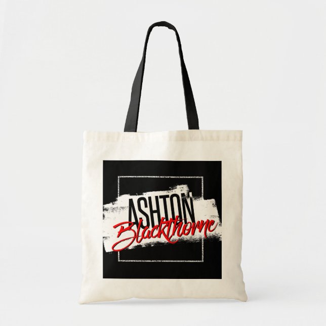 Bolsa Tote Sacola da assinatura de Ashton Blackthorne! (Frente)