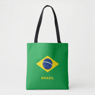 Bolsa Tote Sacola da bandeira de Brasil