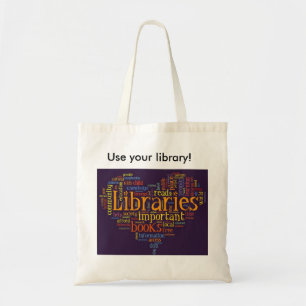 Bolsa Tote Sacola da biblioteca