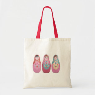Bolsa Tote sacola da boneca do russo
