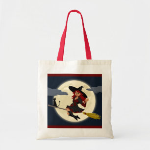 Bolsa Tote Sacola da bruxa do Dia das Bruxas
