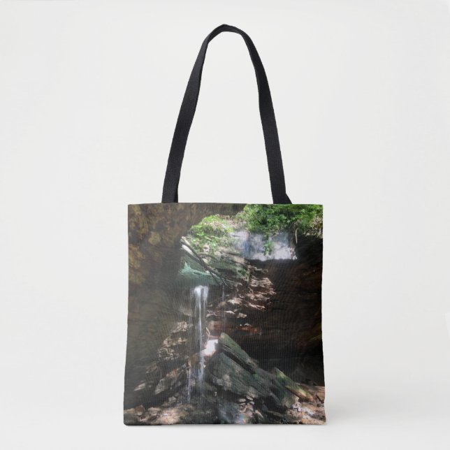 Bolsa Tote Sacola da cachoeira da caverna (Frente)