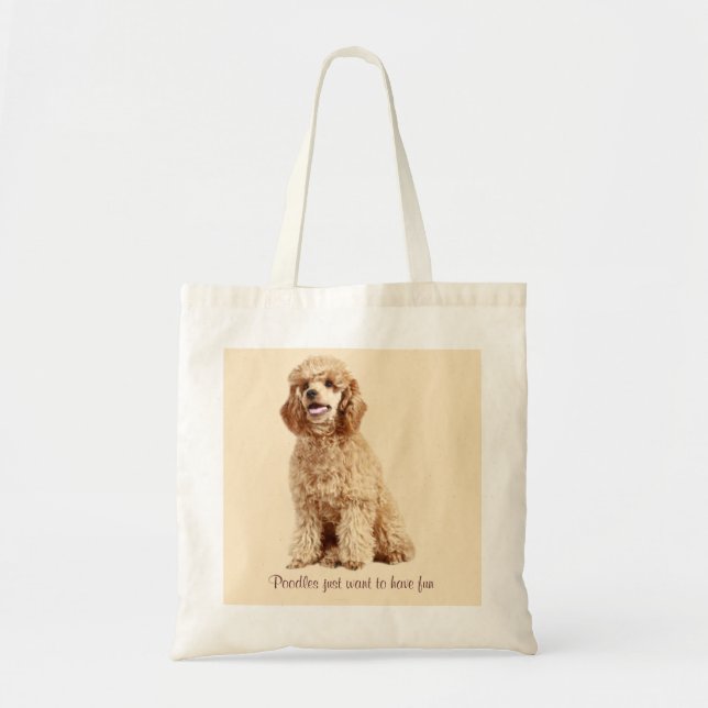 Bolsa Tote Sacola da caniche (Frente)