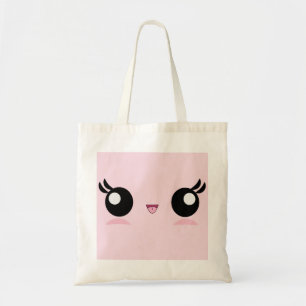 Bolsa Tote Sacola da cara do bebê de Kawaii