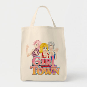 Bolsa Tote Sacola da cidade da menina