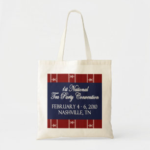 Bolsa Tote Sacola da convenção nacional do tea party
