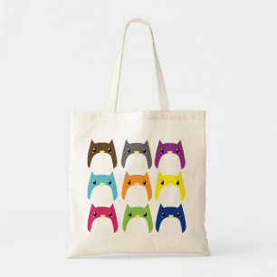 Bolsa Tote Sacola da coruja do arco-íris