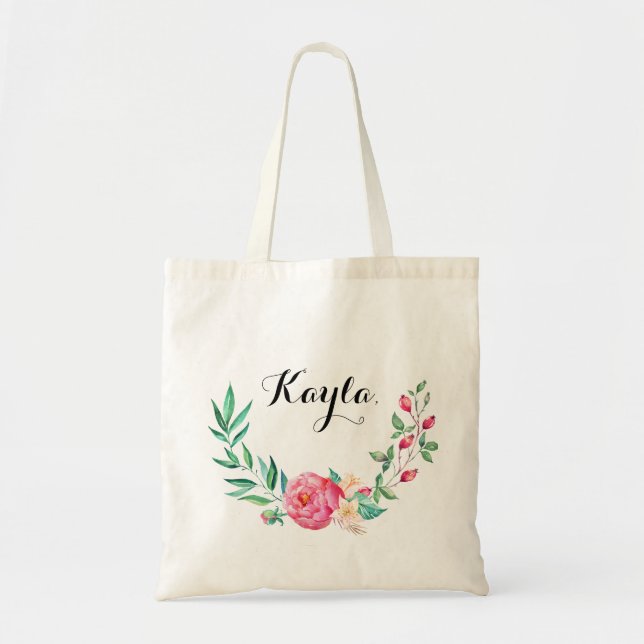 Bolsa Tote Sacola da dama de honra (Frente)