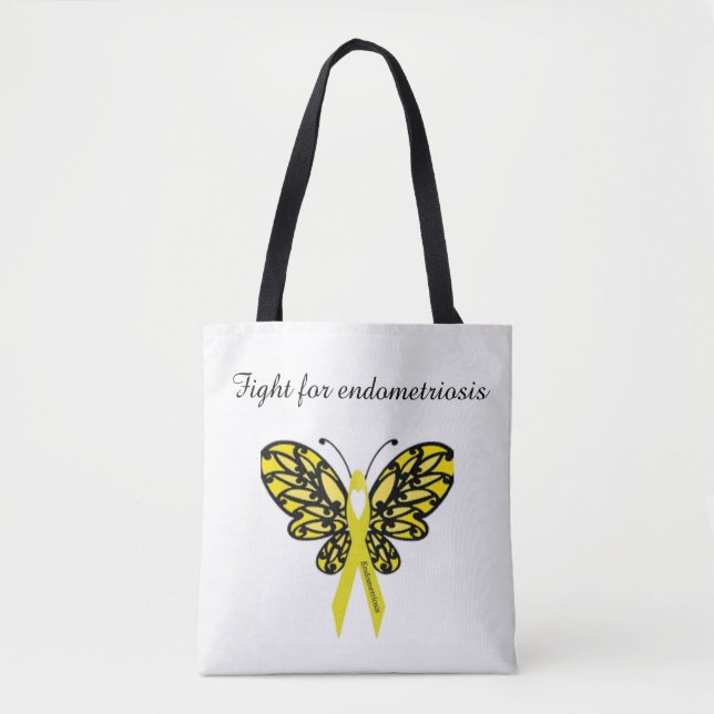 Bolsa Tote Sacola da endometriose (Frente)