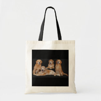 Bolsa Tote Sacola da família do golden retriever