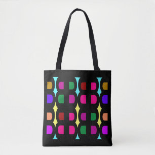 Bolsa Tote Sacola da forma - cores brilhantes do arco-íris n