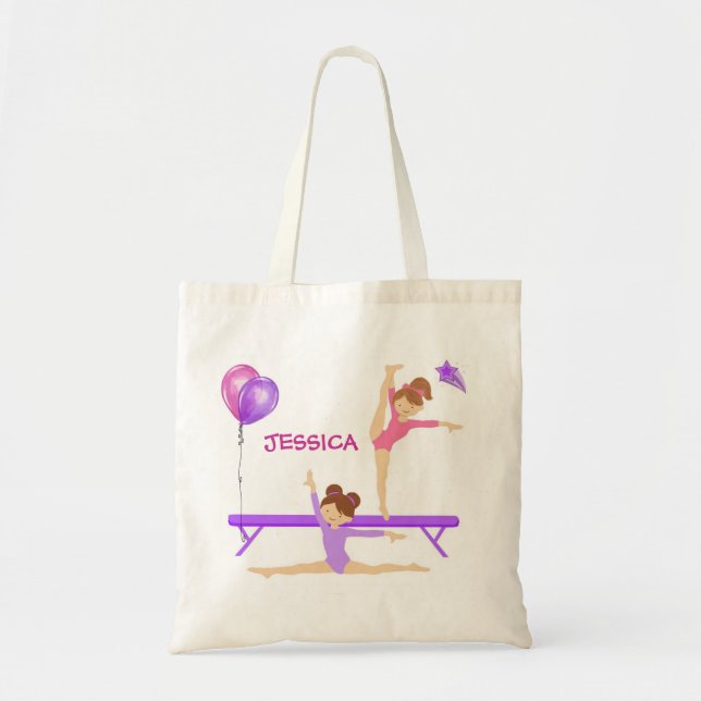 Bolsa Tote Sacola da ginástica personalizada (Frente)