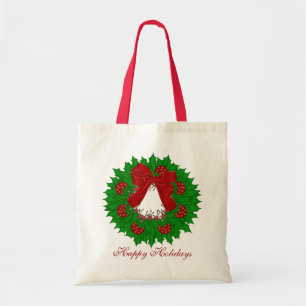 Bolsa Tote Sacola da grinalda do Natal