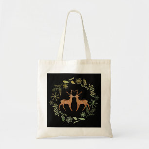 Bolsa Tote Sacola da grinalda dos cervos