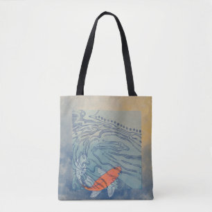Bolsa Tote Sacola da lagoa de Koi