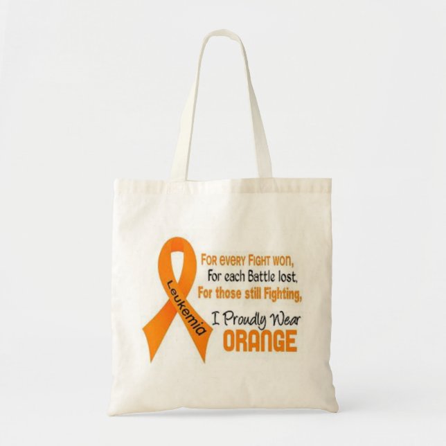Bolsa Tote Sacola da leucemia (Frente)