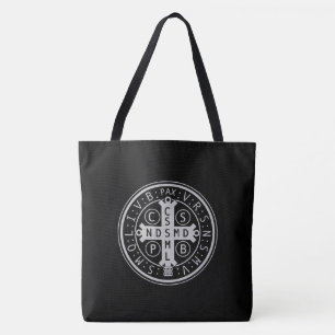 Bolsa Tote Sacola da medalha do St. Benedict