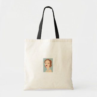 Bolsa Tote Sacola da menina do Flapper