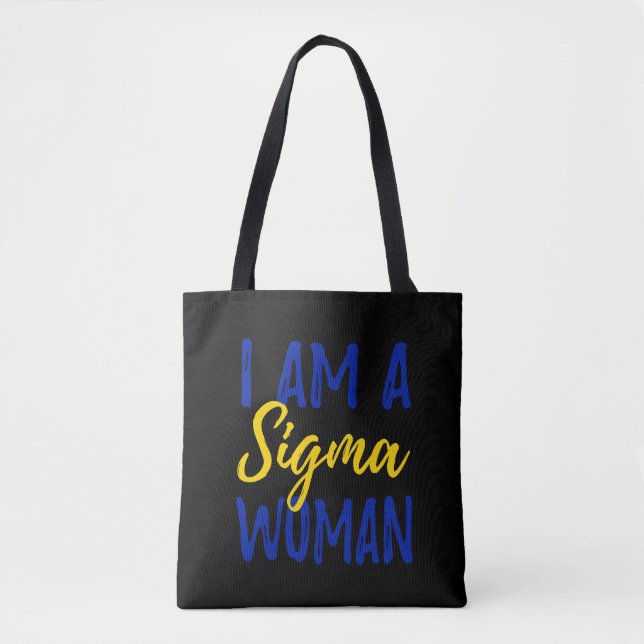 Bolsa Tote Sacola da mulher do Sigma (Frente)