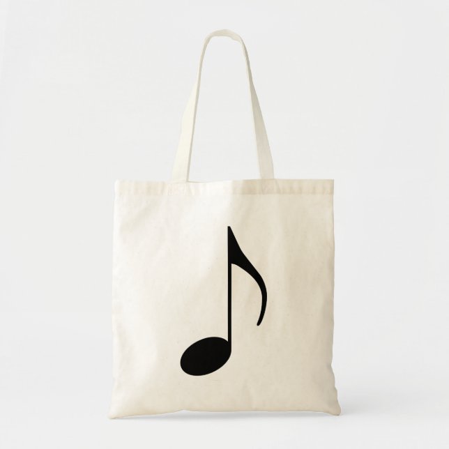 Bolsa Tote Sacola da nota da música (Frente)