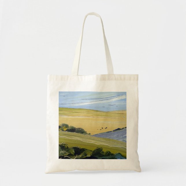 Bolsa Tote Sacola da paisagem de Cotswold do inglês (Frente)