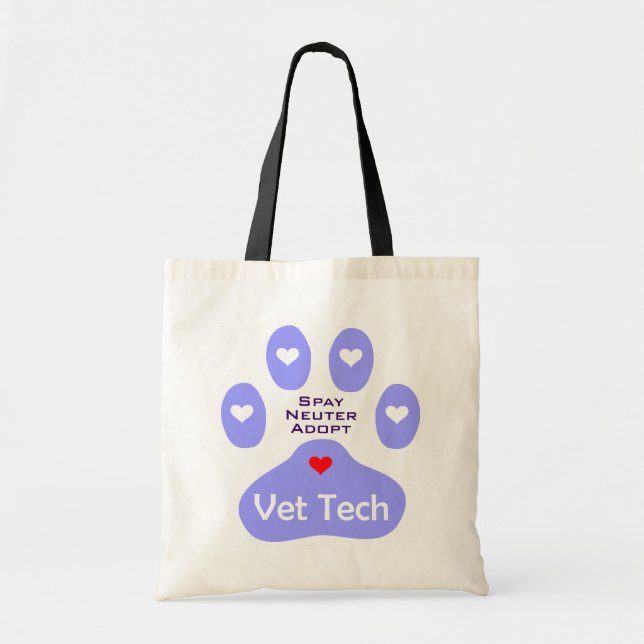 Bolsa Tote Sacola da pata da tecnologia do veterinário (Frente)