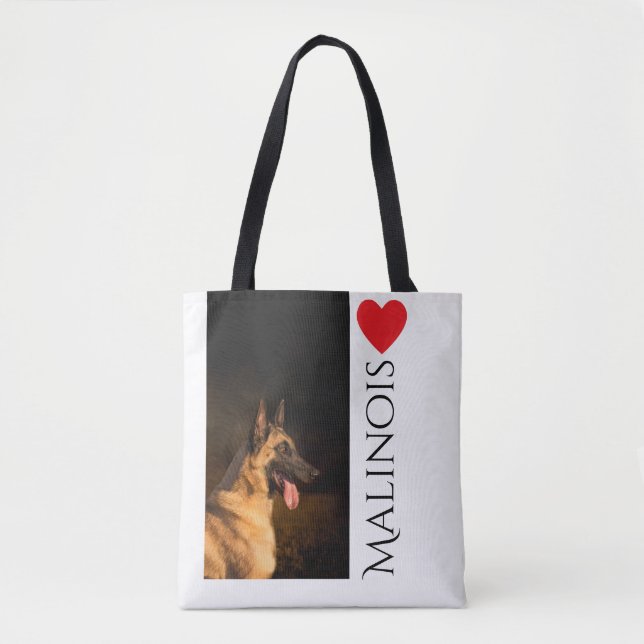 Bolsa Tote Sacola da raça de Malinois (Frente)