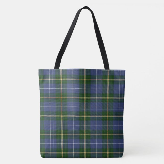 Bolsa Tote Sacola da rota do farol do Tartan de Nova Escócia (Frente)