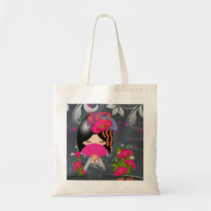 Bolsa Tote Sacola da "viagem" da boneca de Kokeshi