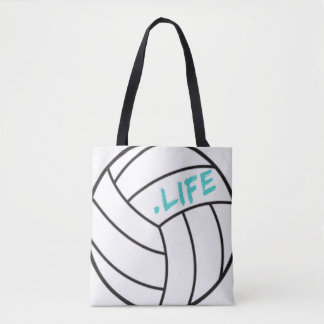 Bolsa Tote Sacola da vida do voleibol