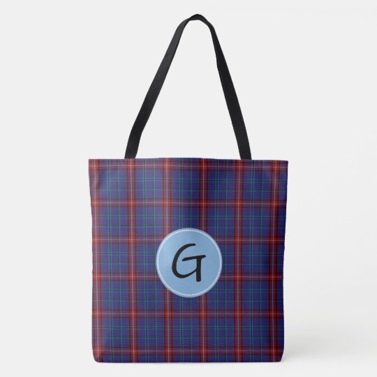Bolsa Tote Sacola da xadrez de Tartan de Glenn