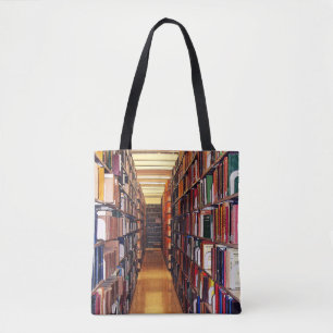 Bolsa Tote Sacola das bibliotecas da biblioteca