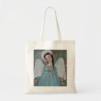 Bolsa Tote Sacola das canvas do anjo e da borboleta