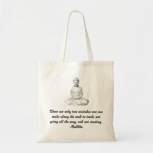 Bolsa Tote Sacola das citações de Buddha